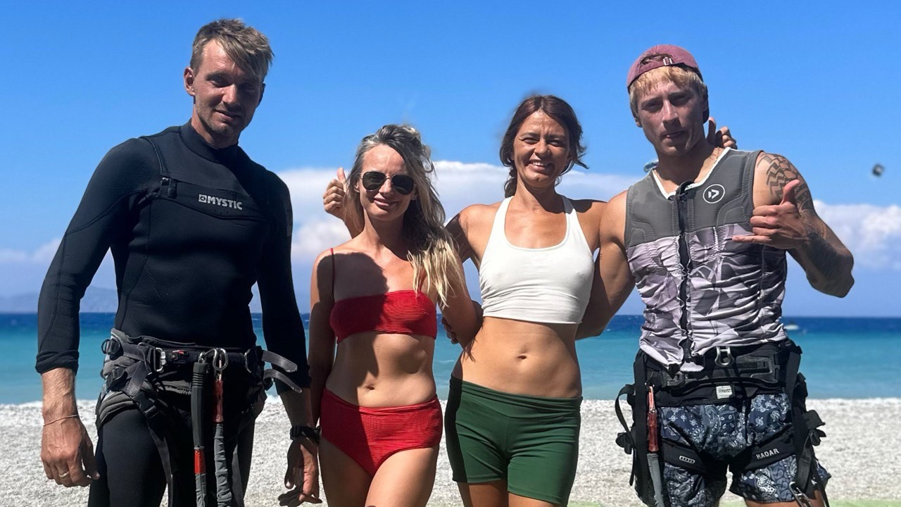 Rhodes kite and yoga experience